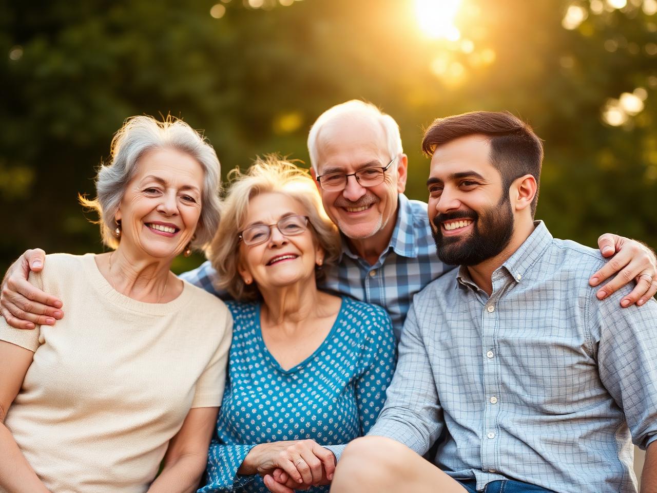 A Christian family enjoying time outdoors together
